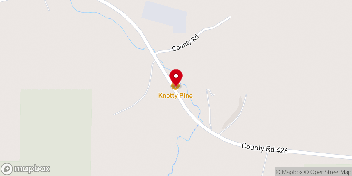 Map showing location of Knotty Pine