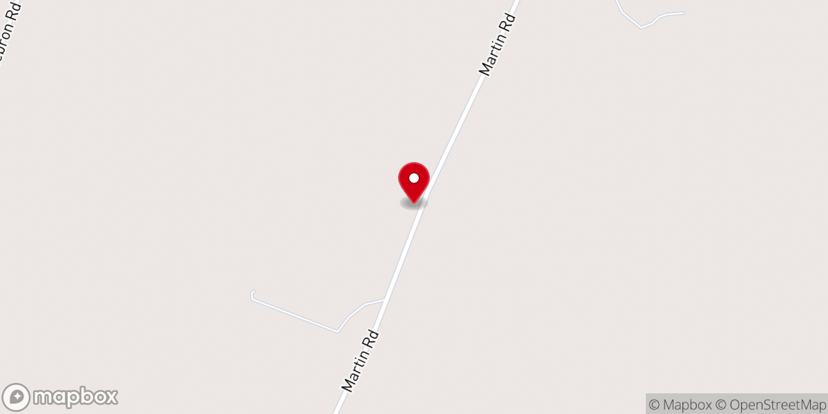 Map showing location of Piney Grove Baptist Church