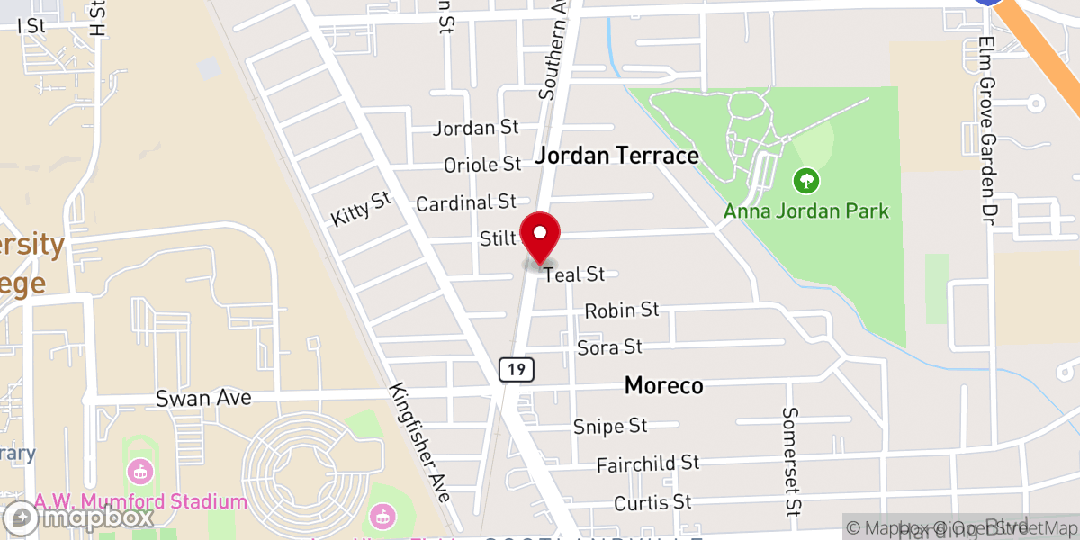 Map showing location of Love & Faith Fellowship