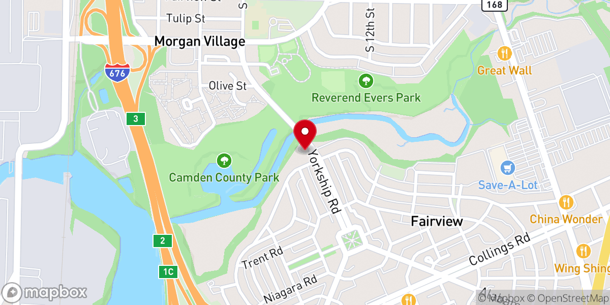 Map showing location of Bridge of Peace Community Church
