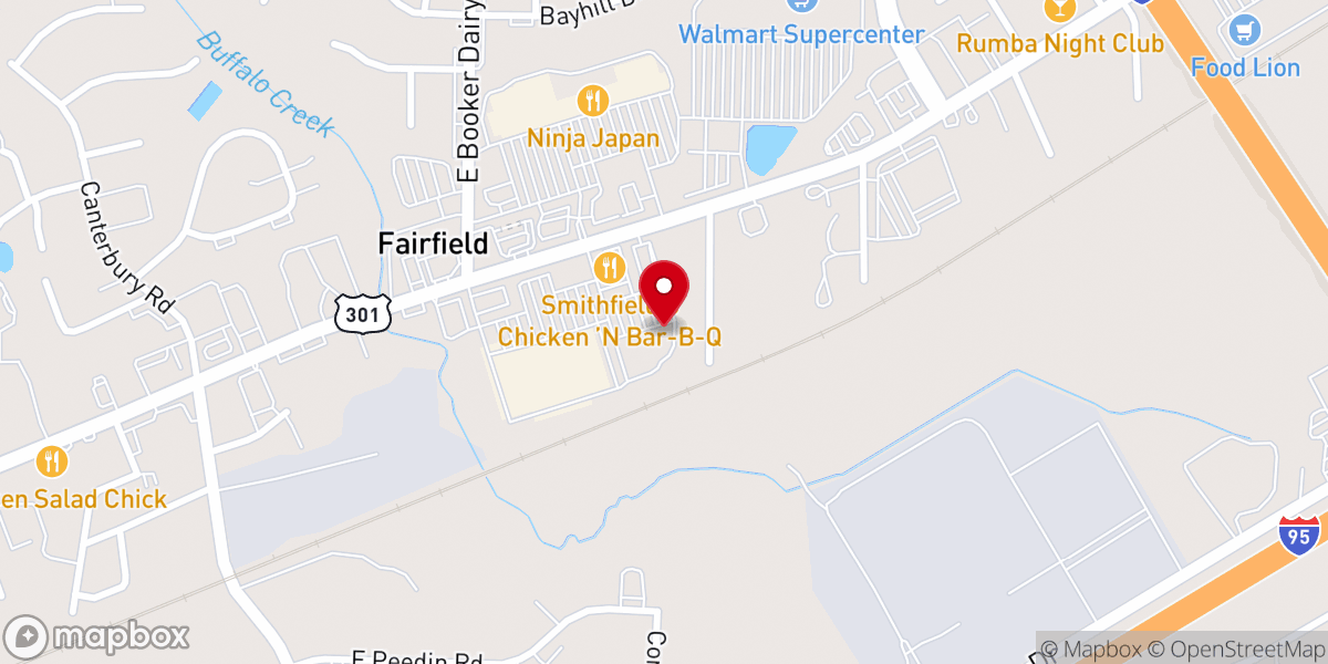 Map showing location of LifeSpring Church NC