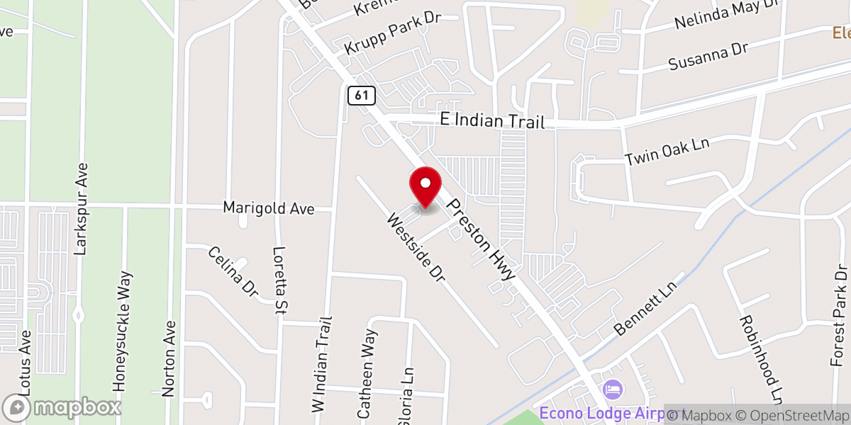 Map showing location of Bethlehem Church