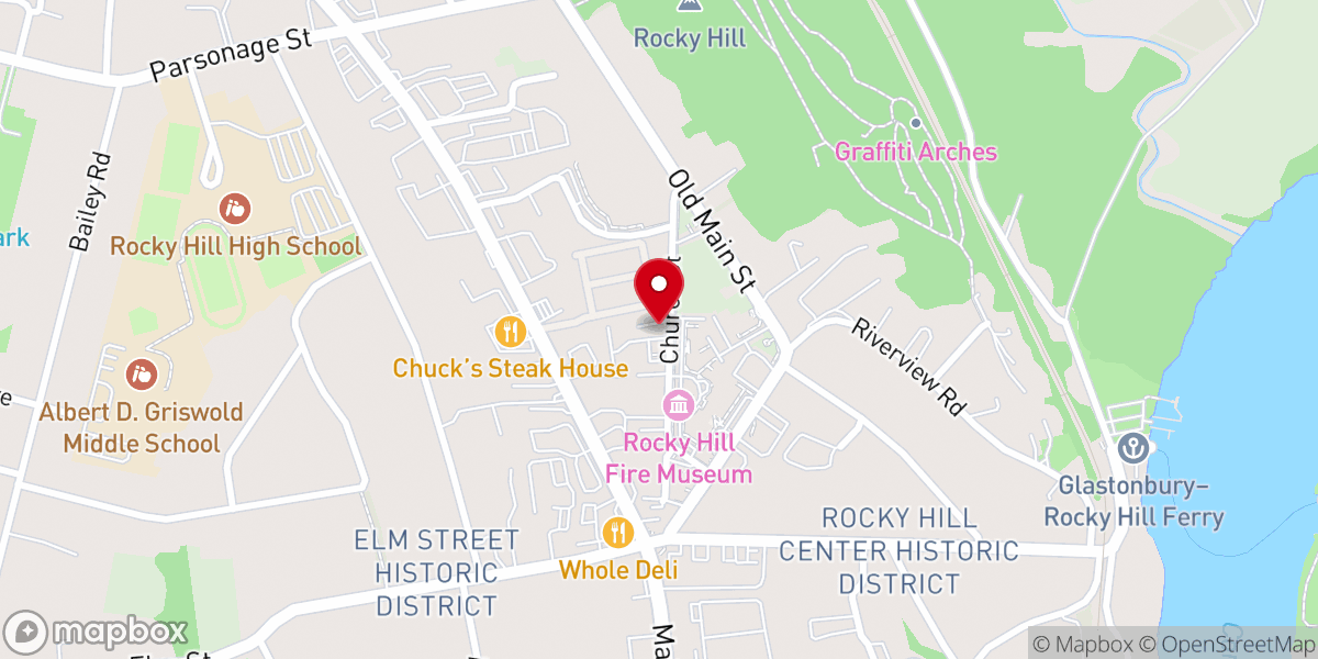 Map showing location of Spine By Design Inc. - Rocky Hill