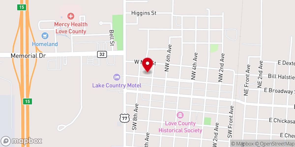 Map showing location of Good Shepherd Catholic Church