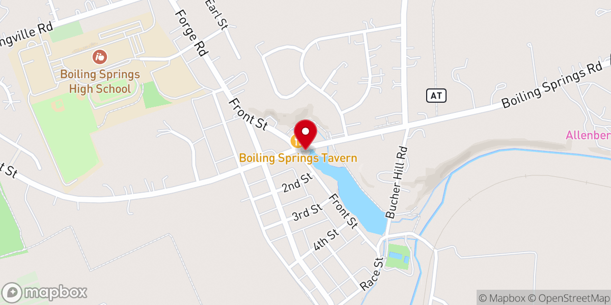 Map showing location of Boiling Springs