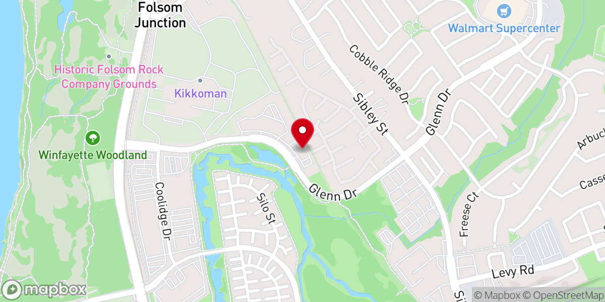 Map showing location of Bayside Church - Folsom Campus