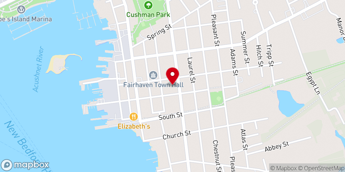 Map showing location of Unitarian Memorial Church
