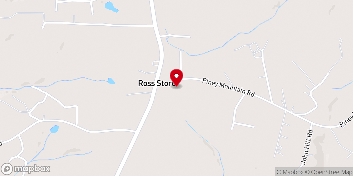 Map showing location of Peniel Pentecostal Holiness