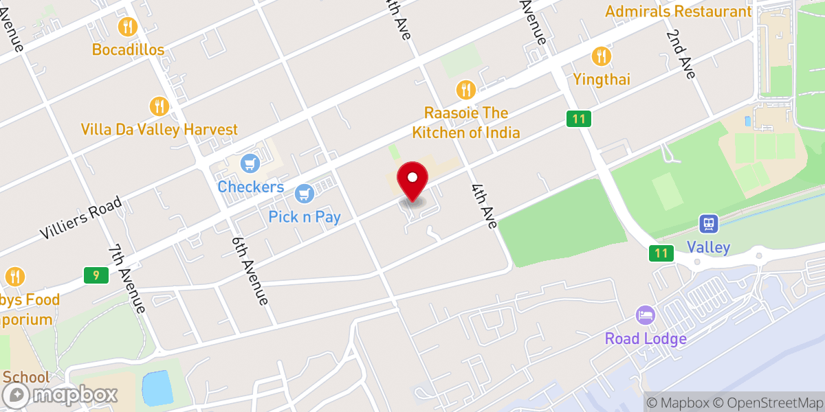 Map showing location of Harvest Christian Church