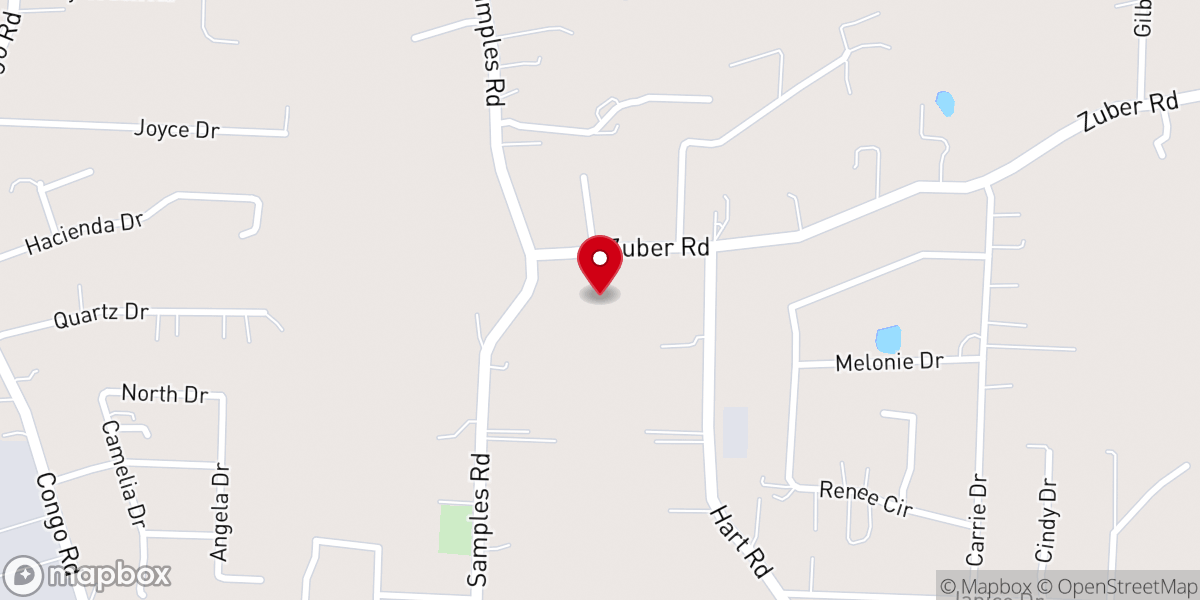 Map showing location of Household of Faith Church (Pastor Bob Joyce)