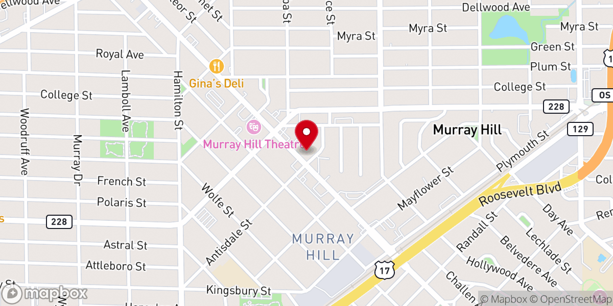 Map showing location of Edgewood Avenue Christian Church
