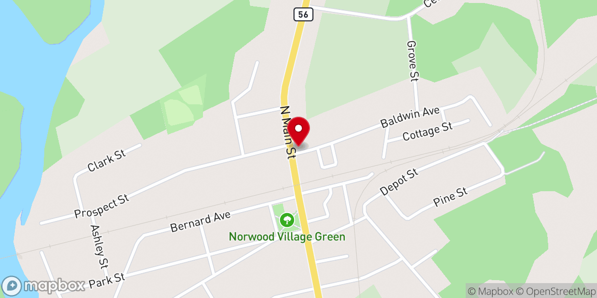 Map showing location of St. Olympia Orthodox Church
