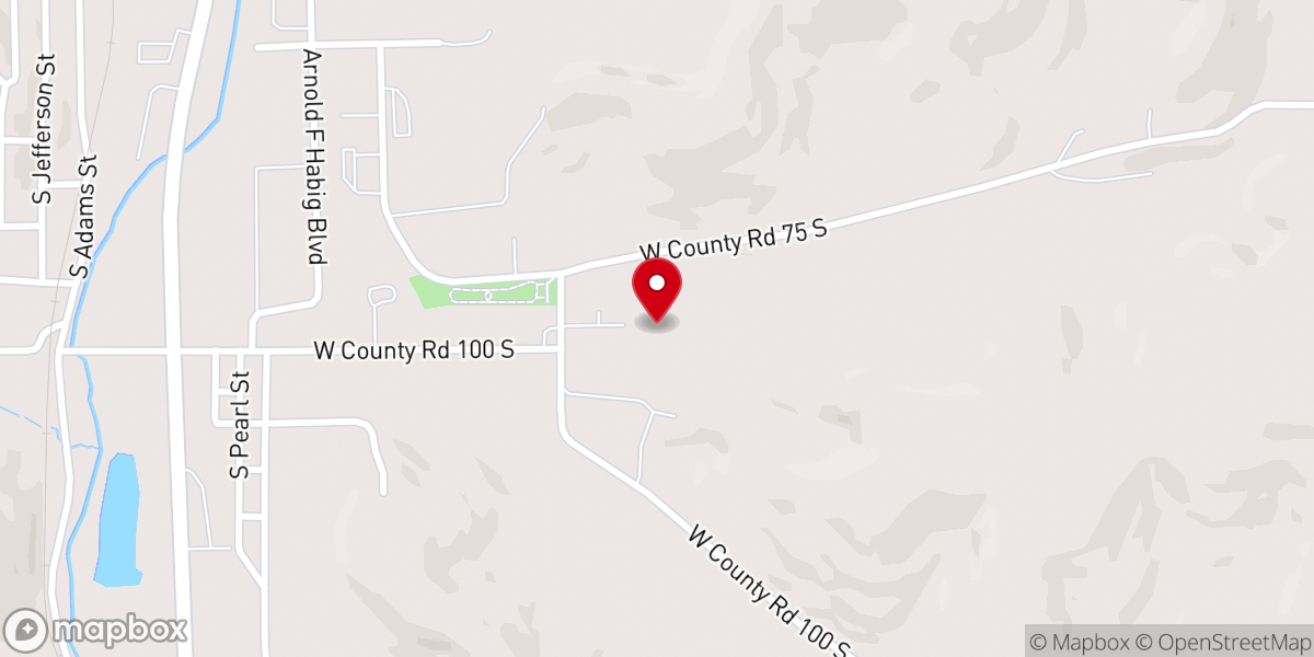 Map showing location of Victory Baptist Church