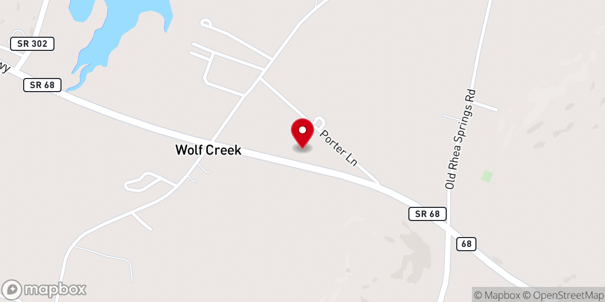 Map showing location of New Hope Independant Baptist Church