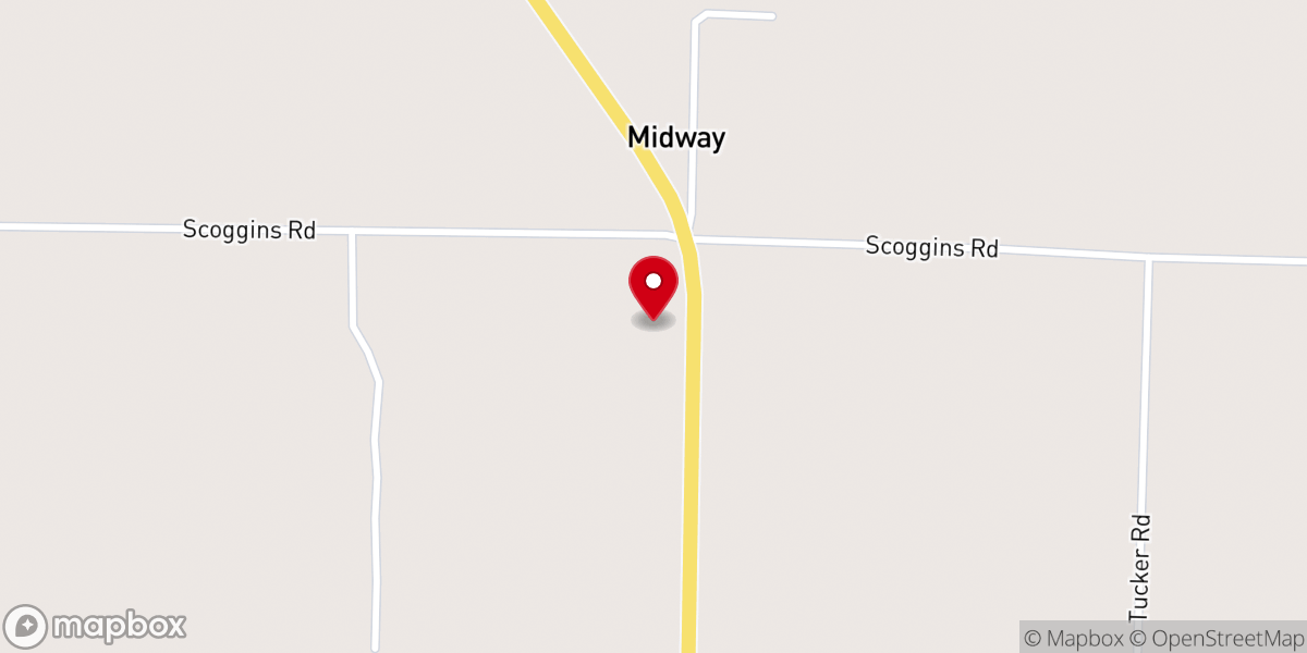 Map showing location of Independence Baptist Church