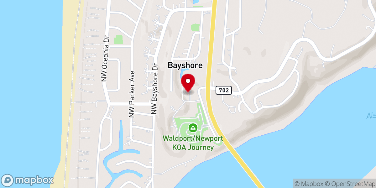 Map showing location of Waldport Seventh-day Adventist Church