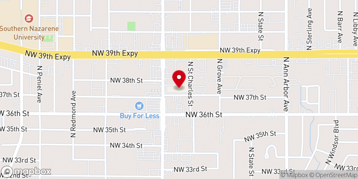 Map showing location of Ever After Events Venue and Chapel