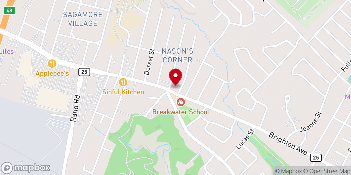Map showing location of Rebuilding Life church