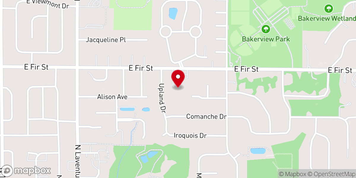 Map showing location of Mt Vernon Church-Nazarene