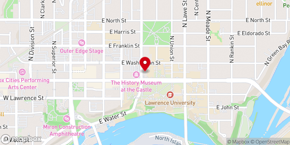 Map showing location of All Saints Episcopal Church