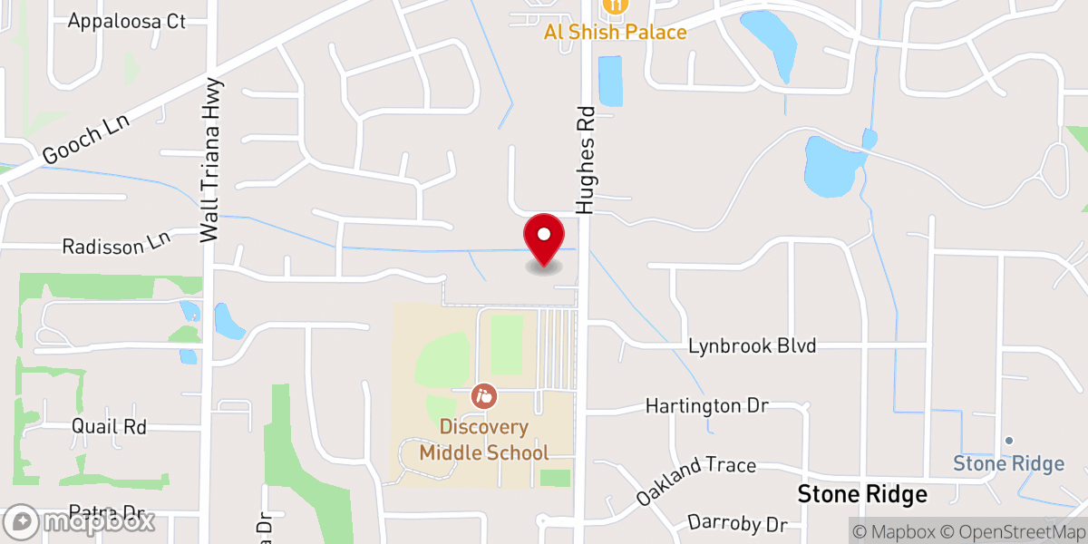 Map showing location of Madison Christian Church