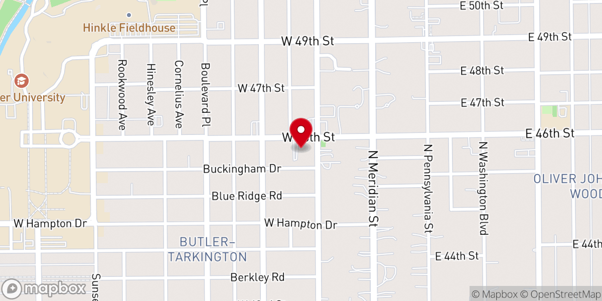 Map showing location of Common Ground Christian Church