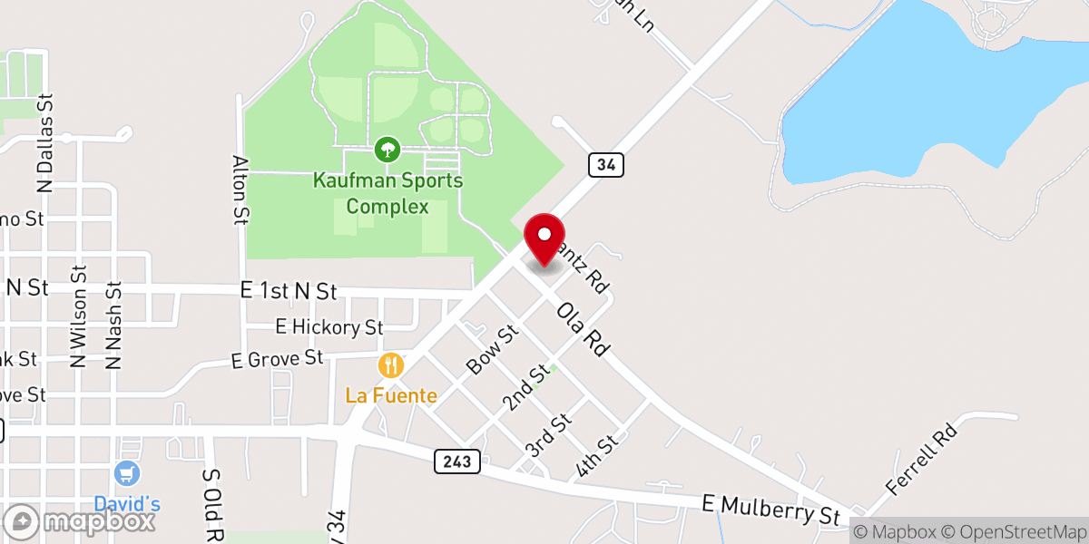 Map showing location of College Heights Church