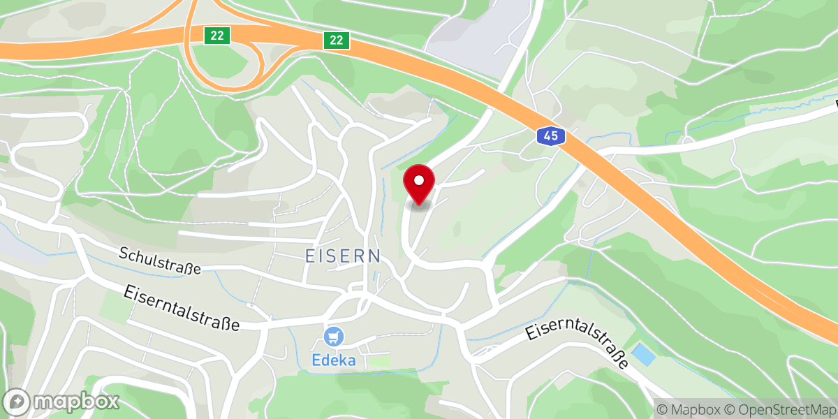 Map showing location of Evangelische Kirchengemeinde Eisern