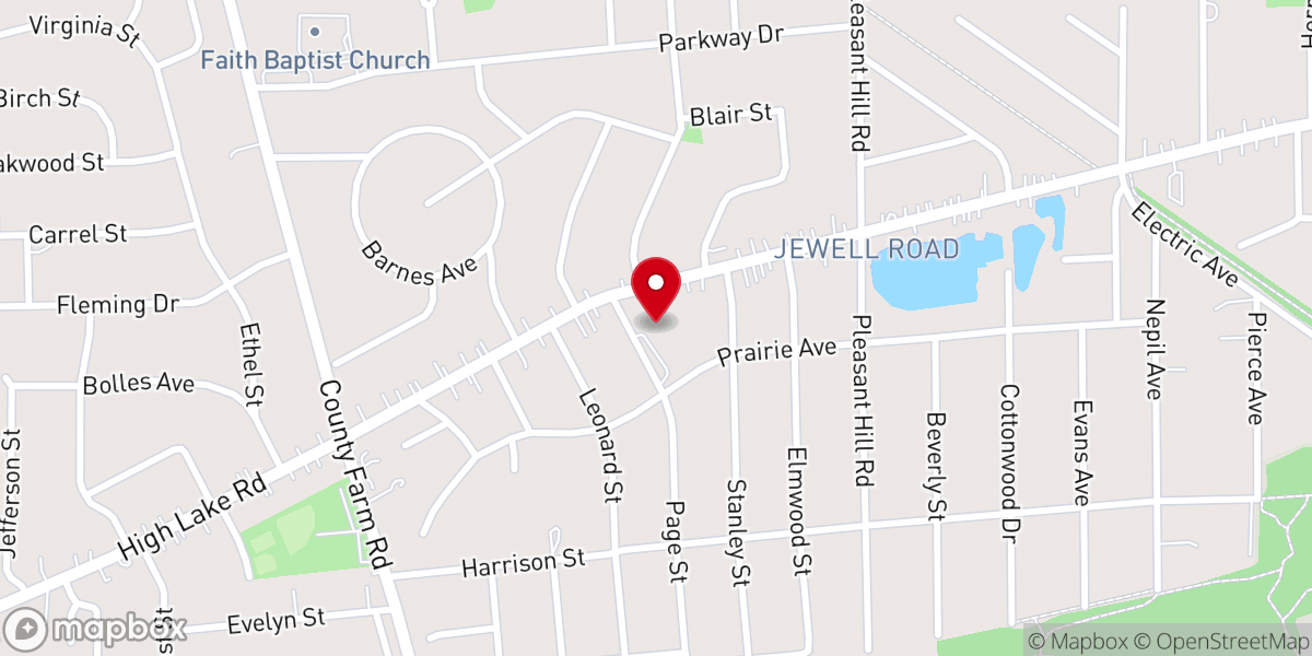 Map showing location of Vietnamese Evangelical Church of Winfield