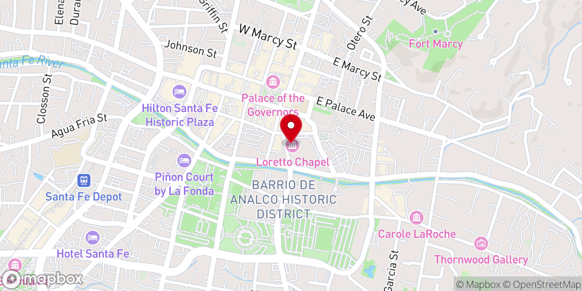 Map showing location of Spiral Staircase