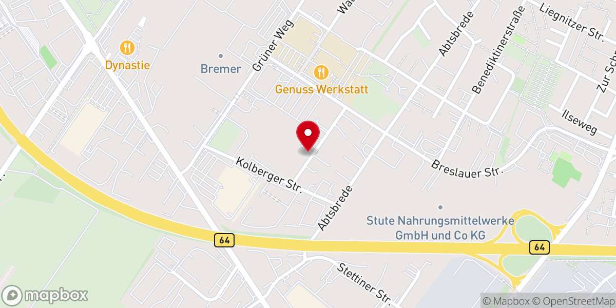 Map showing location of Freie evangelische Gemeinde Paderborn