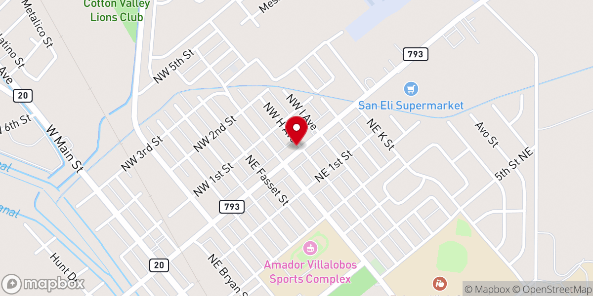 Map showing location of Templo Rios De Agua Viva