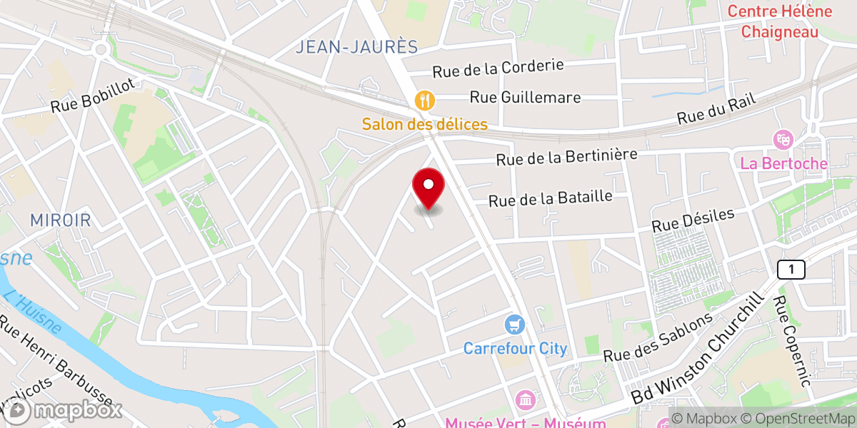 Map showing location of b33