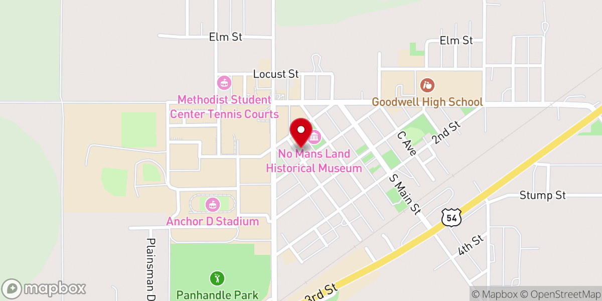 Map showing location of Baptist Student Union