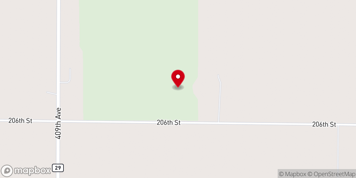 Map showing location of Cavour Township