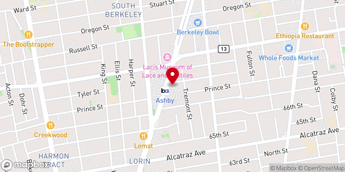 Map showing location of St. John the Baptist Russian Orthodox Church