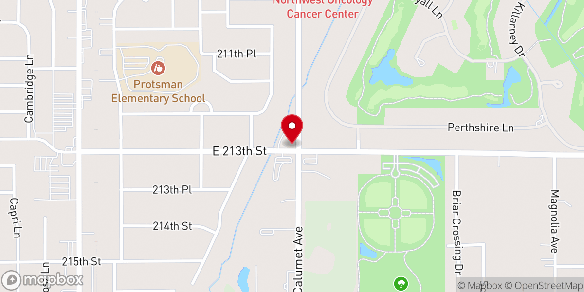 Map showing location of Dyer Baptist Church