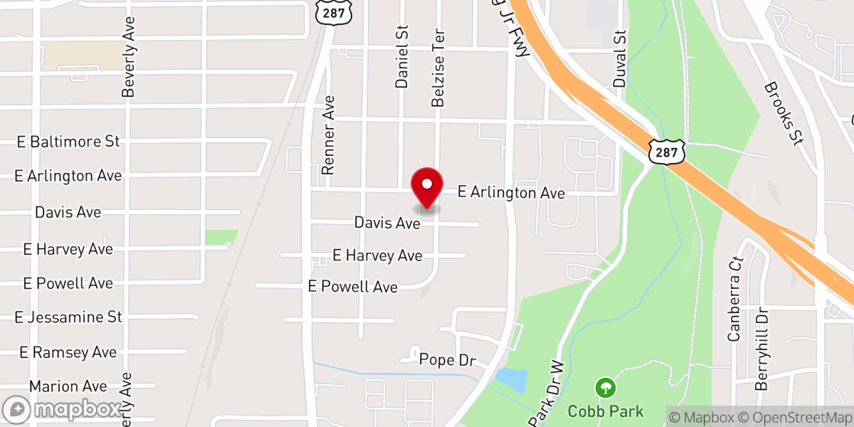 Map showing location of Friendly Temple Church of God