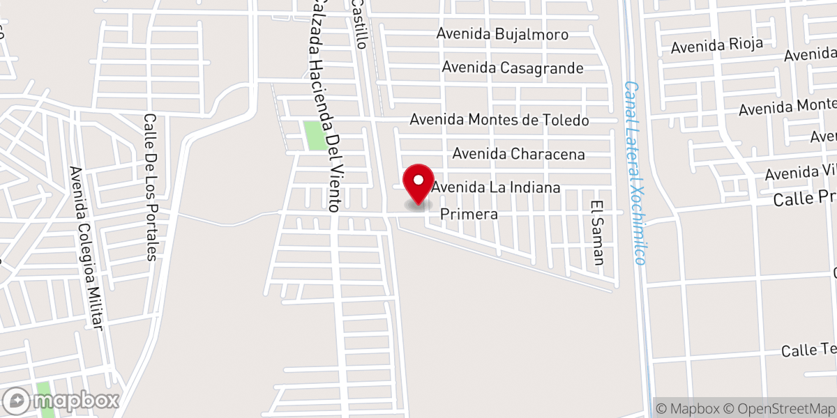 Map showing location of Parroquia Señor San José