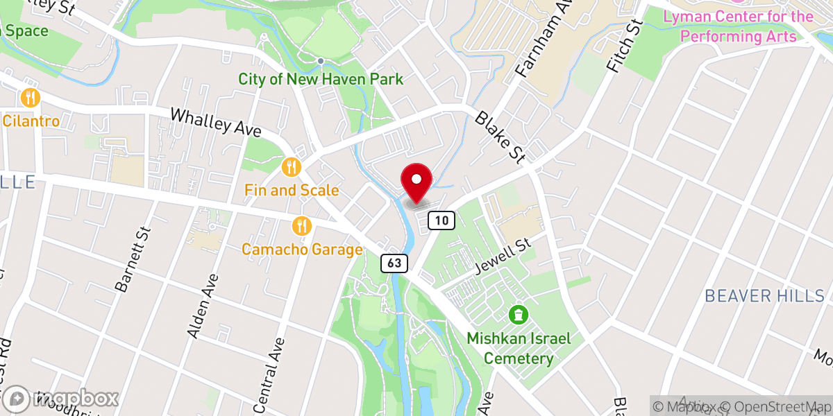 Map showing location of Victory Bible Church International - New Haven
