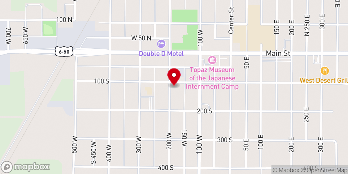Map showing location of Delta Community Presbyterian