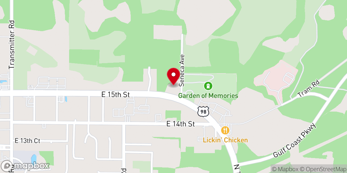 Map showing location of St Patrick's Episcopal Church