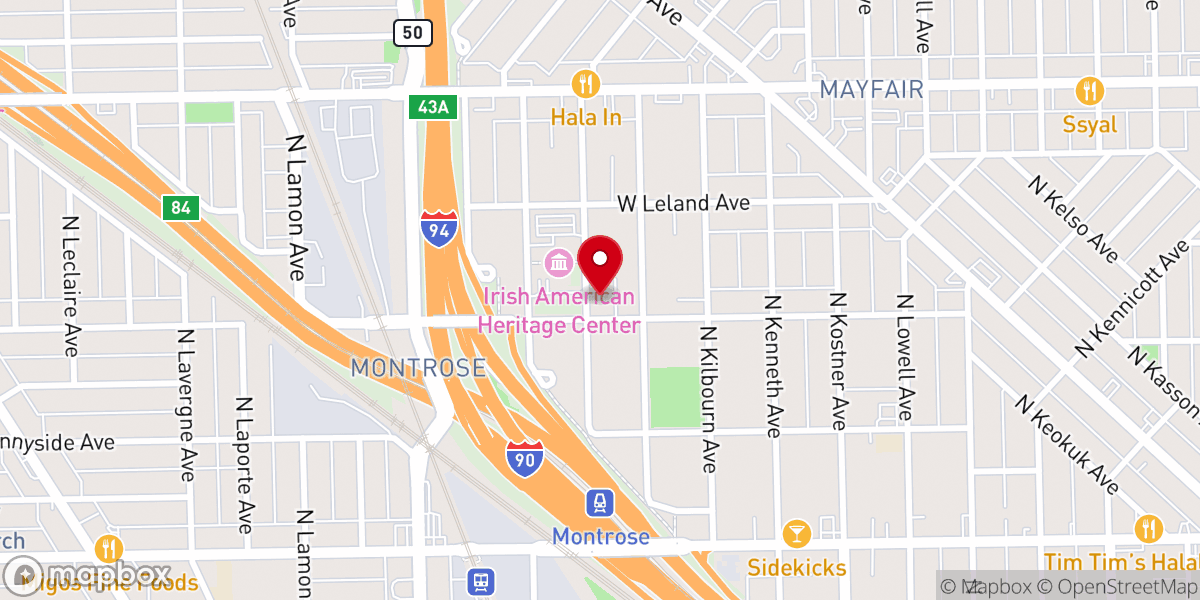 Map showing location of Mayfair Bible Church