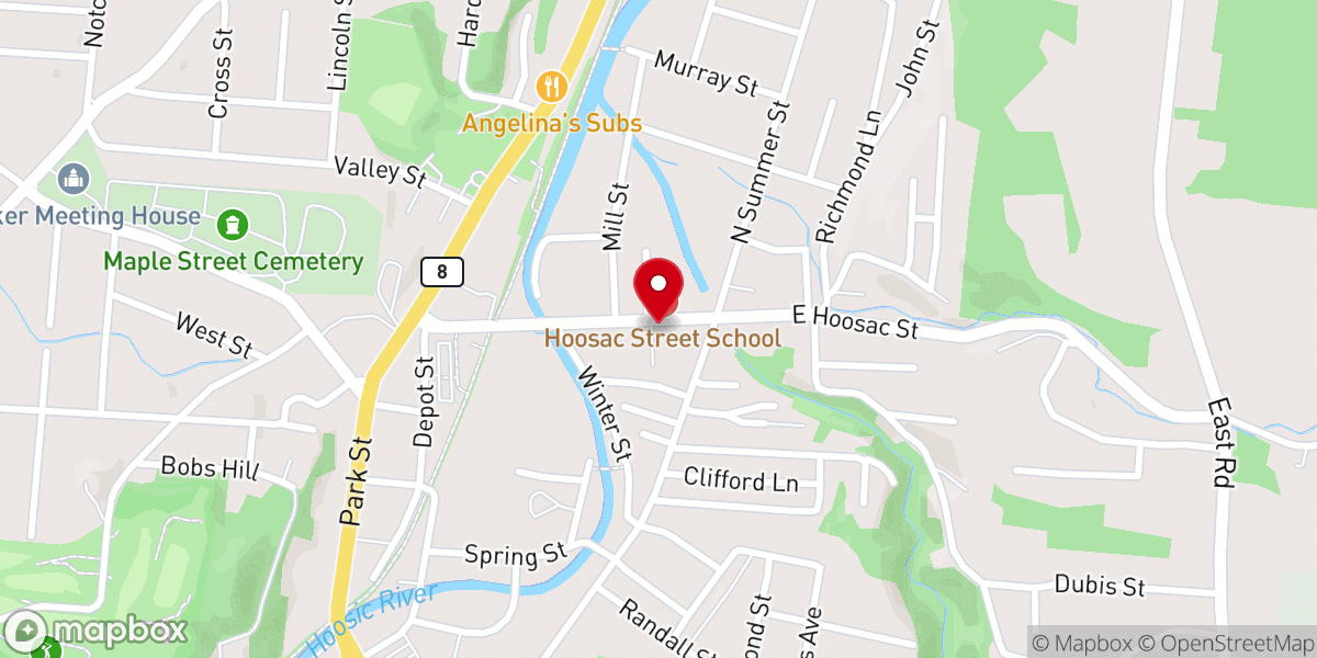 Map showing location of Adoration Chapel