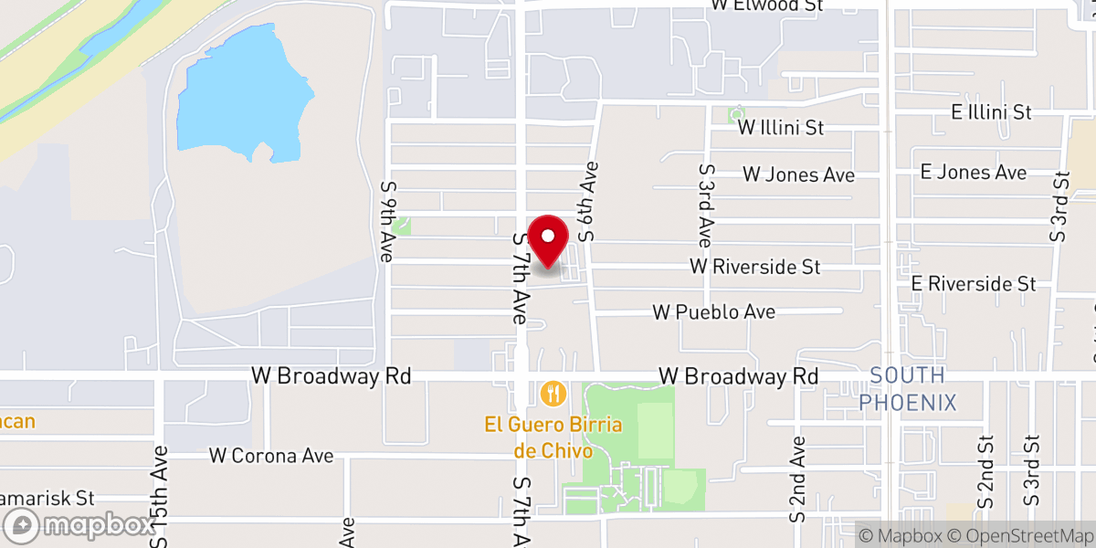 Map showing location of The Church At South Mountain