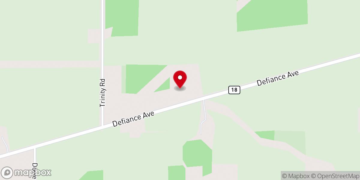 Map showing location of Trinity Seventh-Day Adventist Church