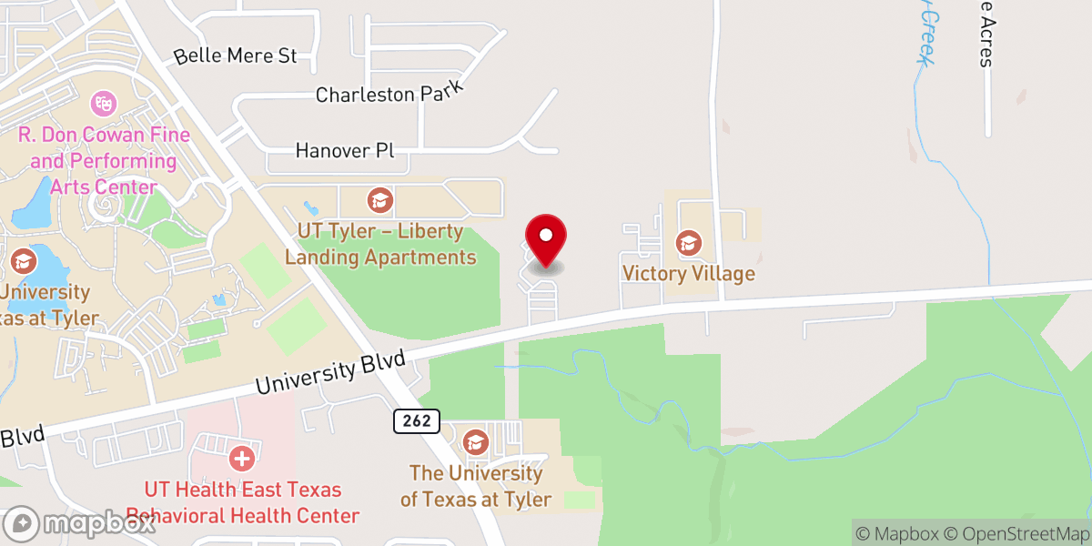 Map showing location of The Woods Baptist Church
