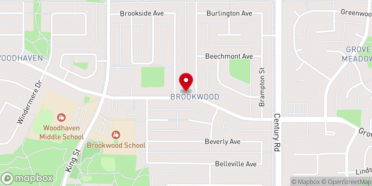 Map showing location of Parkland Baptist Church