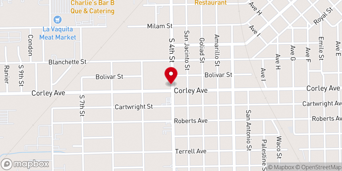 Map showing location of Abundant Life Baptist Church