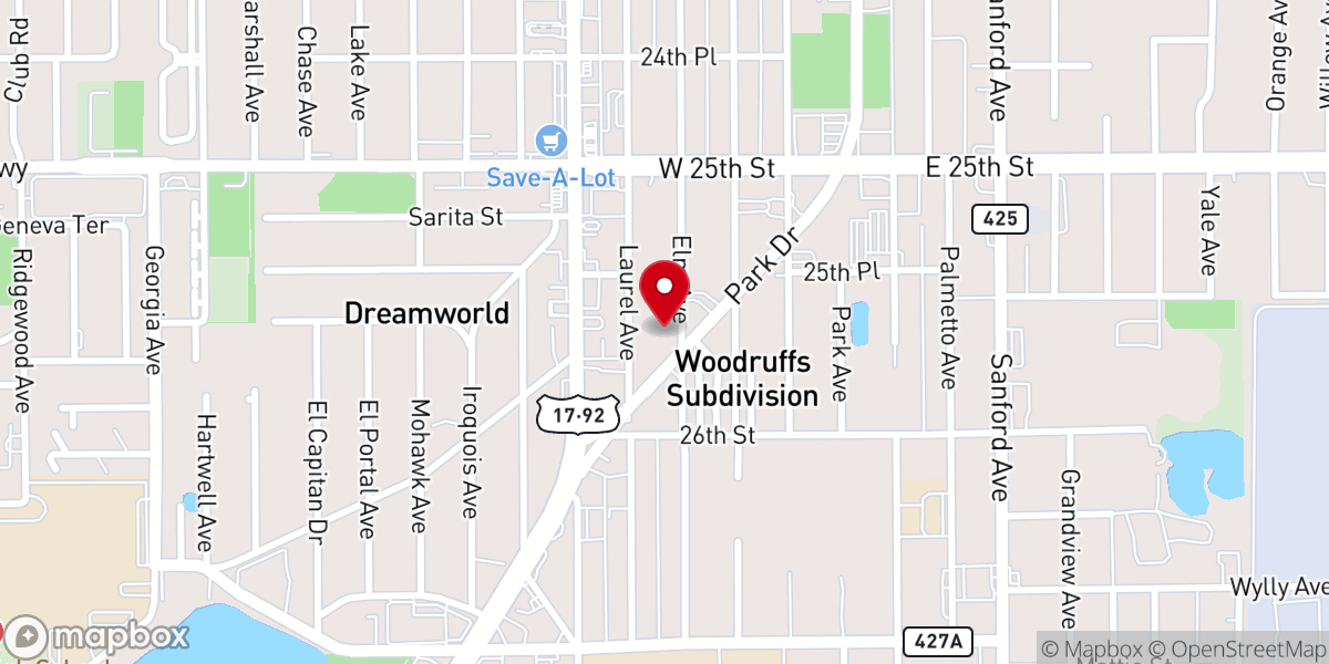 Map showing location of Lion of Judah House of Worship